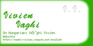 vivien vaghi business card